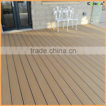 Outdoor patio decking wood floor covering anti-UV bois composite WPC flooring