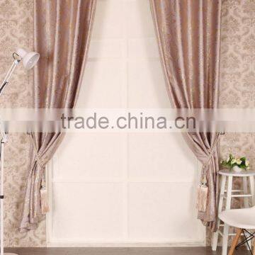 embossed black out with print flocking grommet curtain panel drapes