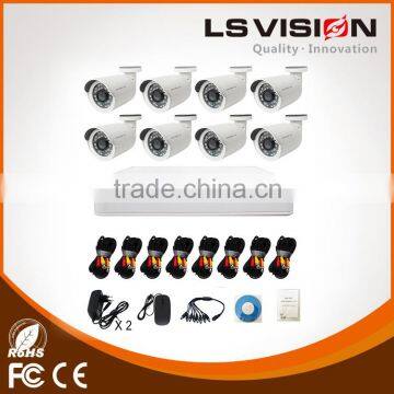 LS VISION 8CH 1080N AHD CCTV DVR Digital Video Recorder With 960P 1.3MP Night Vision Bullet Cameras DVR Kit