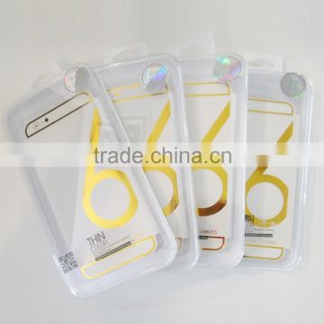 good quality and durable Transparent soft Iphone 6 case packing box