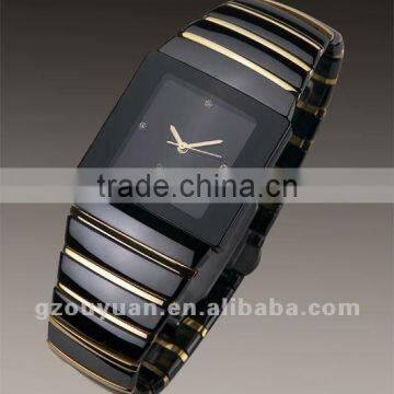 hot sales wristwatch for men,ceramic watch, quartz movt watches