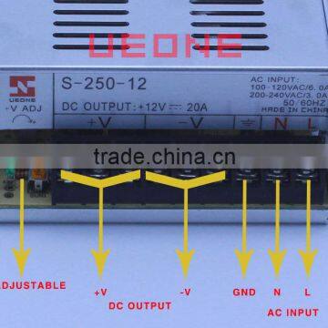 Factory Pirce 12v Switching Power Supply 250w Constant Voltage Power Supply photo-2