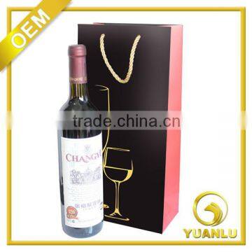 Manufacturers Supply Red Wine Packing Bag Paper Wine Hand Bags