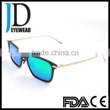 2016 Hot Sell Custom Made Black Carbon Fiber Metal Combination Sunglasses photo-2