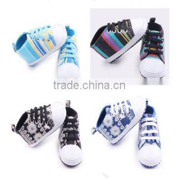 Spring and autumn new colorful canvas baby shoes Soft Sole Baby Shoes