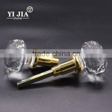 2 1/6 Inch Clear Bling Zinc Base Kitchen Dining Room Furniture Glass Door Lock Knobs photo-3