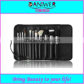 11pcs Professional black Makeup brush set/High quality synthetic makeup brushes