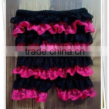 Baby Clothes Kids Ruffle Shorts Lace Shorts Wholesale Baby Shorts Infant Toddler Clothes Pants Baby Lace Short Pants Hot Pink photo-3