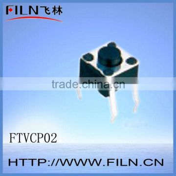 FTVCP02 4 pin micro tactile switch 4.5x4.5mm through hole