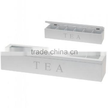 Hotsale Wooden 4 Grids Tea Bag Storage Box photo-2