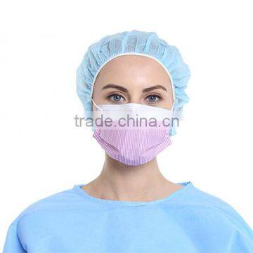 Industries Print Procedure Surgical Face Mask With Earloop , Anti-fog and Isolation Mask , Nice Pink