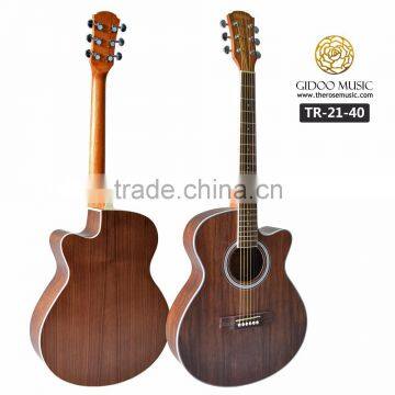 The rose 40 inch new design acoustic guitar made in China factory 2140