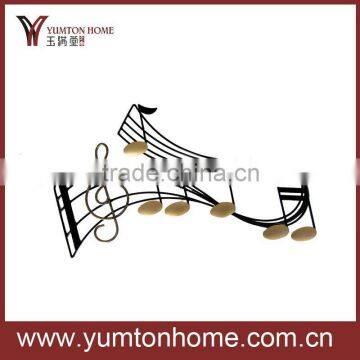 Decorative metal wall music note art