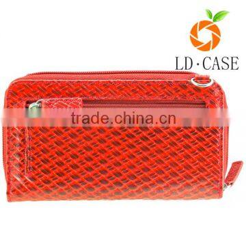 Popular Simple Vintage OEM Rfid Wallet With Elastic Strap for Ladies