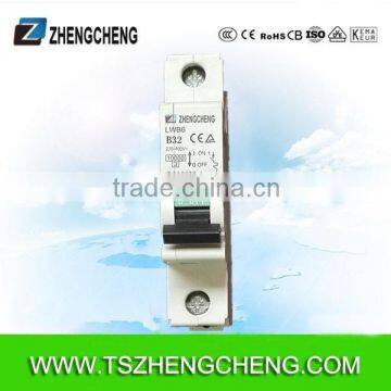 1P 32A mini circuit breaker 10KA MCB circuit breaker
