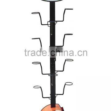 Floor standing Practical Metal Motorcycle Helmet Display Rack