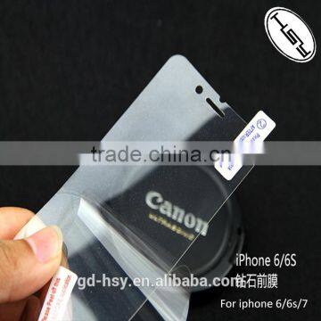 HUYSHE glittery diamond tempered glass for iphone 5s 6 6s 7 plus screen protector for iphone series