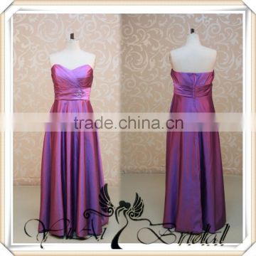 RSE225 Sweetheart Neckline Purple Satin Bridesmaid Dresses Cheap