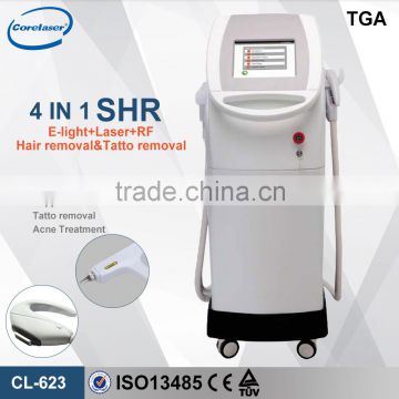 100% Guaranteed Newest elight rf ND YAG Laser Tattoo Removal Device for Salon use