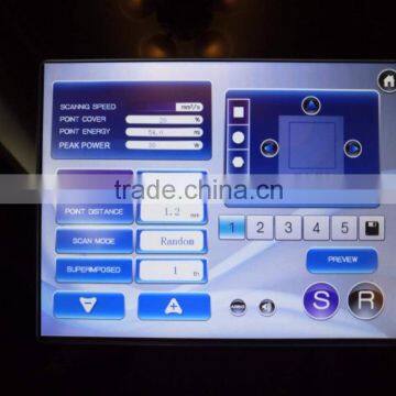 8.0 Inch 2016 Newest Fractional Co2 Laser / Co2 Fractional 15W(20W) Warts Removal Laser / Fractional Co2 Laser Scar Removal Machine 10600nm