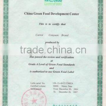 Green food authentication