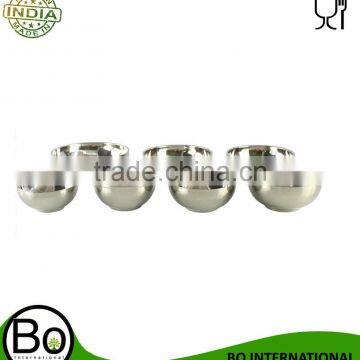 11.5-18cm high quality stainless steel double wall bowl