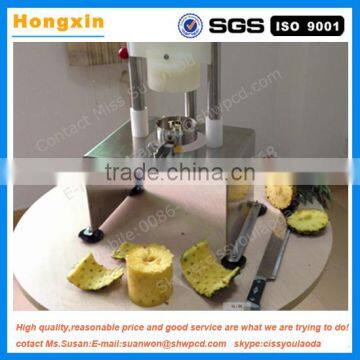 Manual pineapple peeling and core removing machine