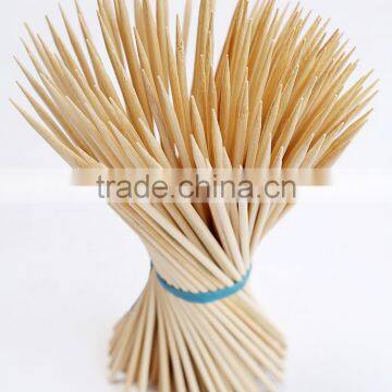 HY Factory Wholesale Natural BBQ Use 4.0mm*30cm bamboo skewers or bamboo sticks