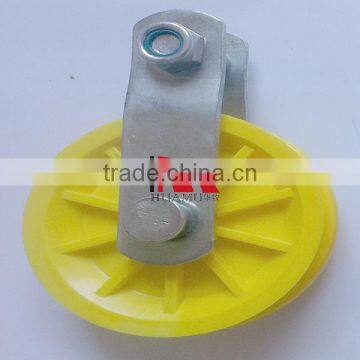 poultry pulley 90 mm yellow drinking line winch Poultry pulley