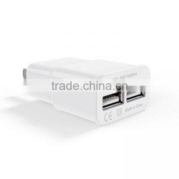 Dual Ports USB 5V Fast Charging Portable Travel Power Charger