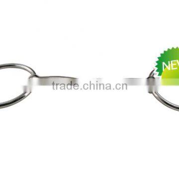 nickle plated horse ring snaffle bit with solid jointed mouth(Type-026)