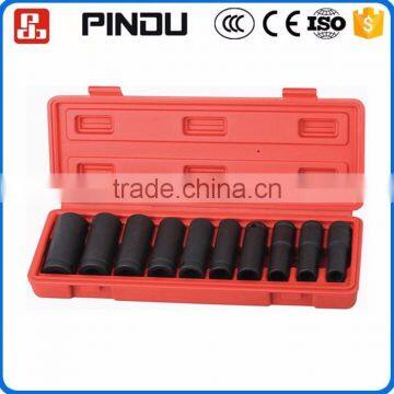 10pcs auto repair tool box ratchet socket set