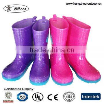 Cheap Clear Light Kids PVC Rain Boots Manufacturer