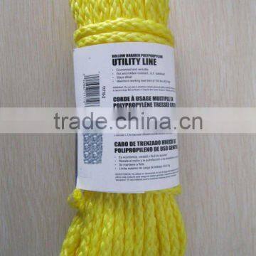 Hollow braided utility line