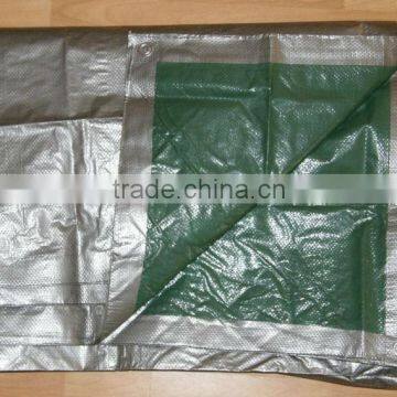 130g/m2 silver/green PE tarpaulins