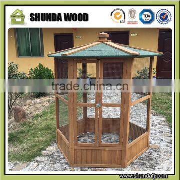 SDB04 Wholesale wooden aviary bird cage outdoor