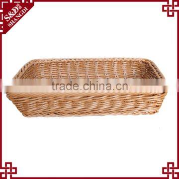 Popular PE Plastic Woven Basket for Bathroom Storage Product