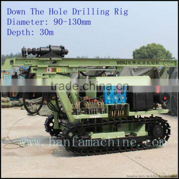 Mining drill rig with low air consumption! HF100YA2 bore hole drill equipment