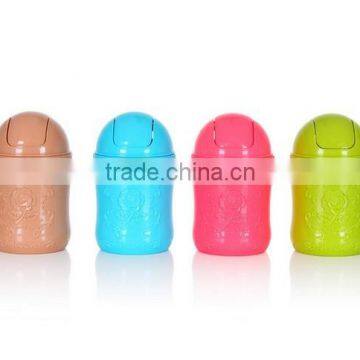 Plastic Desktop Mini trash Bin Trash Can used for Car Dustbin