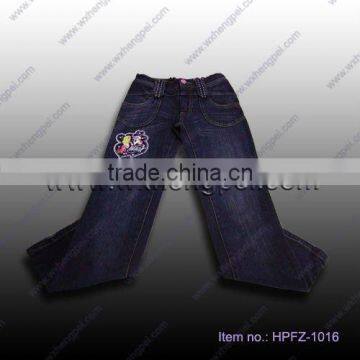 moustache effect girls jeans