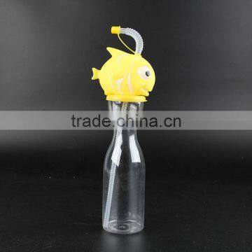 Plastic yard cups slush bottle / juice bottle straw cup