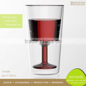 Stylish Handmade Wide Mouth Drinking Glass Cup photo-2