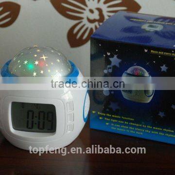 Music PROJECTOR Clock Watch Stars Night Lights Bright Dim Kids Child photo-4