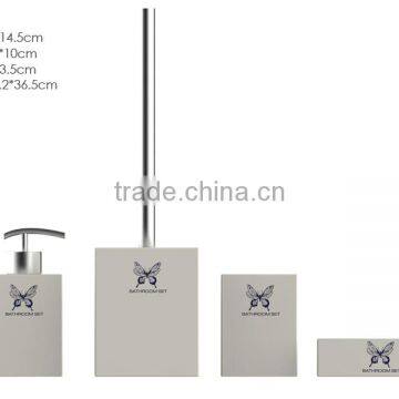 White Marble Bathroom Accessories Set Bathroom Accessory photo-3