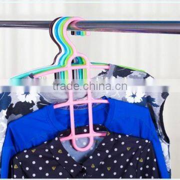Wholesale Stock Small Order Plastic Magic Fishbone Shaped Hanger With 3layers photo-3