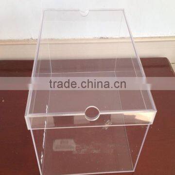 Custom Transparent Acrylic Shoes Box With Lid/Pensonalized Shoebox