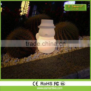 Clear LED Lights Christmas, Snowing Christmas Snowman Family with umbrella base with LED lights and tree