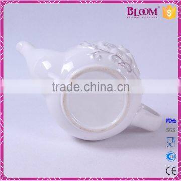 Cheap Chinese Custom White Ceramic Tea Pot photo-6