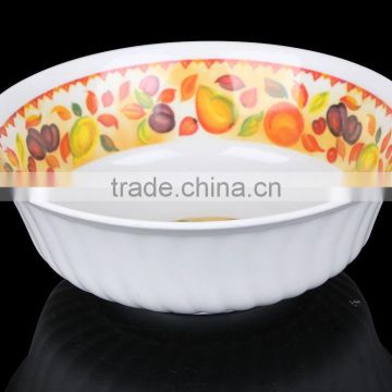 Melamine Restaurant Plastic Salad Rimmed Soup Bowls Square White