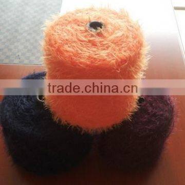 100%Dyed Fancy Feather Yarn for Knitting Scarf photo-3